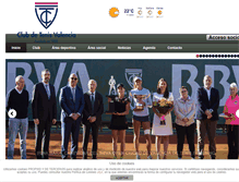 Tablet Screenshot of clubdetenisvalencia.es